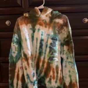 Authentic Amiri Men’s Tie-Dye Hooded Sweatshirt